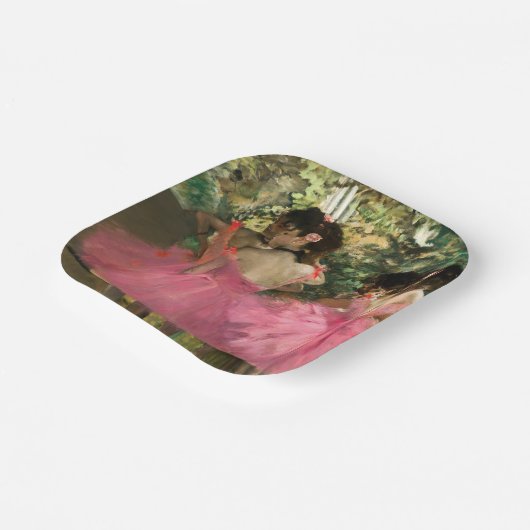 Edgar Degas - Tänzer in Rosa Pappteller (Gewinkelt)