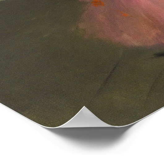 Edgar Degas - Tänzer in Rosa Poster (Ecke)
