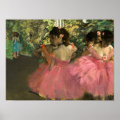 Edgar Degas - Tänzer in Rosa Poster (Vorne)