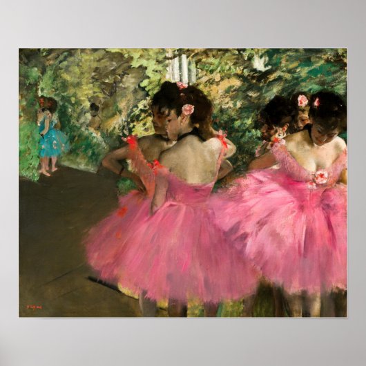 Edgar Degas - Tänzer in Rosa Poster (Vorne)