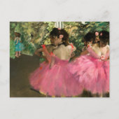 Edgar Degas - Tänzer in Rosa Postkarte (Vorderseite)