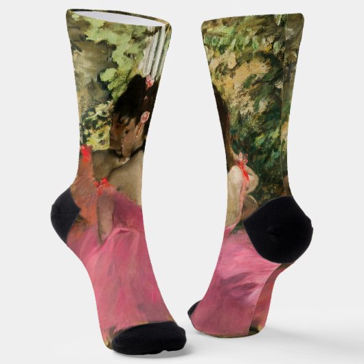 Edgar Degas - Tänzer in Rosa Socken (Gewinkelt)