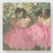 Edgar Degas - Tänzer in Rosa Steinuntersetzer (Vorderseite)