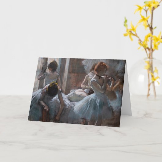 Edgar Degas - Tänzer Karte (Gelbe Blume)