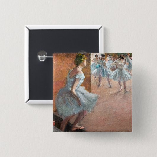 Edgar Degas - Tänzer Klettern auf einer Treppe Button (Vorne & Hinten)