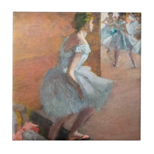 Edgar Degas - Tänzer Klettern auf einer Treppe Fliese