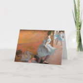 Edgar Degas - Tänzer Klettern auf einer Treppe Karte (Vorderseite)