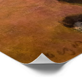 Edgar Degas - Tänzer Klettern auf einer Treppe Poster (Ecke)