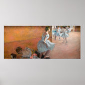 Edgar Degas - Tänzer Klettern auf einer Treppe Poster (Vorne)