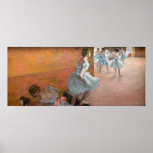 Edgar Degas - Tänzer Klettern auf einer Treppe Poster