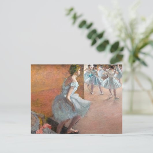 Edgar Degas - Tänzer Klettern auf einer Treppe Postkarte (Stehend Vorderseite)