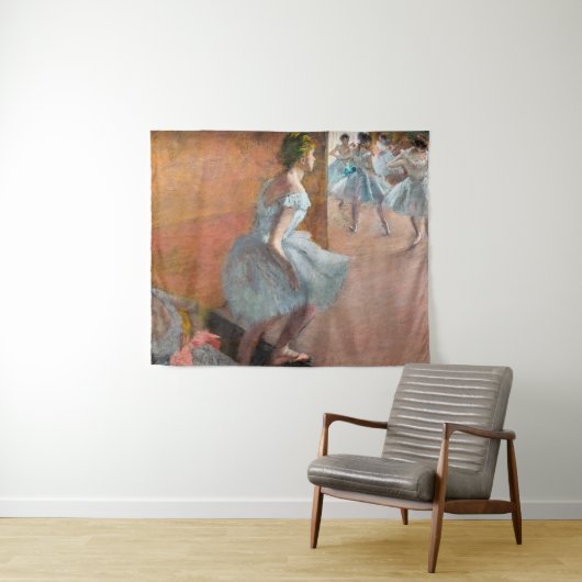 Edgar Degas - Tänzer Klettern auf einer Treppe Wandteppich (Beispiel (Horizontal))