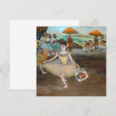 Edgar Degas - Tänzer mit Bouquet, Bowing auf Bühne Dankeskarte (Vorne/Hinten)