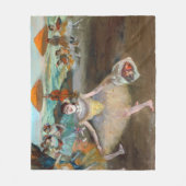 Edgar Degas - Tänzer mit Bouquet, Bowing auf Bühne Fleecedecke (Vorderseite)