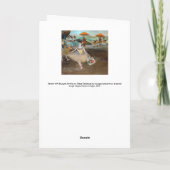 Edgar Degas - Tänzer mit Bouquet, Bowing auf Bühne Karte (Rückseite)