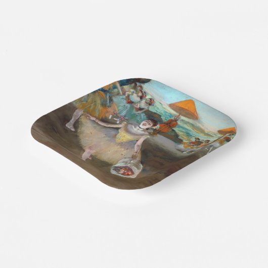 Edgar Degas - Tänzer mit Bouquet, Bowing auf Bühne Pappteller (Gewinkelt)