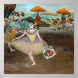 Edgar Degas - Tänzer mit Bouquet, Bowing auf Bühne Poster