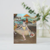 Edgar Degas - Tänzer mit Bouquet, Bowing auf Bühne Postkarte (Stehend Vorderseite)