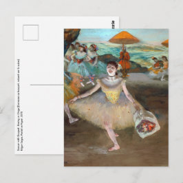 Edgar Degas - Tänzer mit Bouquet, Bowing auf Bühne Postkarte