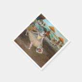 Edgar Degas - Tänzer mit Bouquet, Bowing auf Bühne Serviette (Ecke)