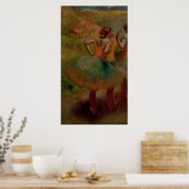 Edgar Degas | Tänzer mit grünen Röcken Poster (Küche)