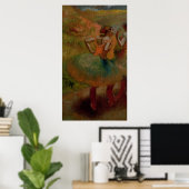 Edgar Degas | Tänzer mit grünen Röcken Poster (Heimbüro)