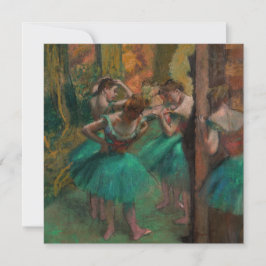 Edgar Degas - Tänzer, Rosa und Grün Einladung