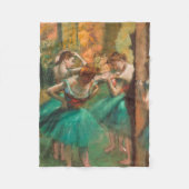 Edgar Degas - Tänzer, Rosa und Grün Fleecedecke (Vorderseite)