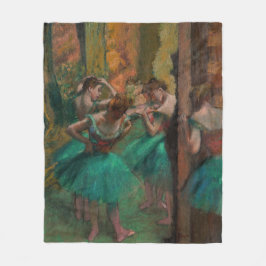 Edgar Degas - Tänzer, Rosa und Grün Fleecedecke