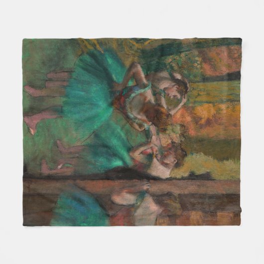 Edgar Degas - Tänzer, Rosa und Grün Fleecedecke (Vorderseite (Horizontal))