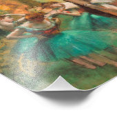 Edgar Degas - Tänzer, Rosa und Grün Fotodruck (Ecke)