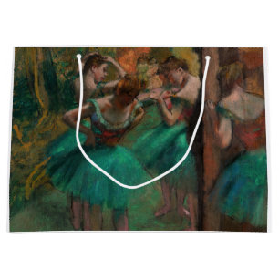 Edgar Degas - Tänzer, Rosa und Grün Große Geschenktüte