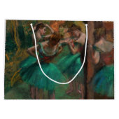 Edgar Degas - Tänzer, Rosa und Grün Große Geschenktüte (Rückseite)
