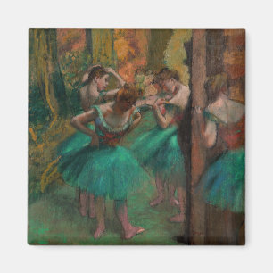 Edgar Degas - Tänzer, Rosa und Grün Magnet