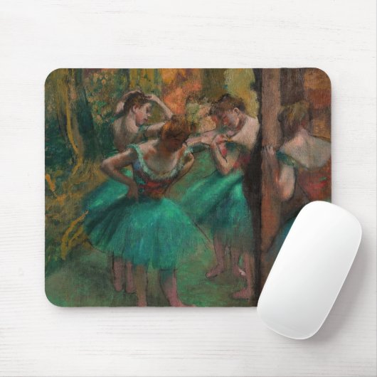 Edgar Degas - Tänzer, Rosa und Grün Mousepad (Mit Mouse)