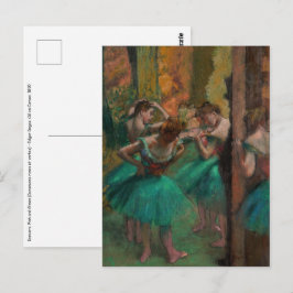 Edgar Degas - Tänzer, Rosa und Grün Postkarte