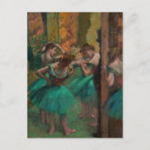 Edgar Degas - Tänzer, Rosa und Grün Postkarte (Vorderseite)