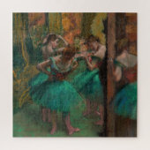 Edgar Degas - Tänzer, Rosa und Grün Puzzle (Vertikal)
