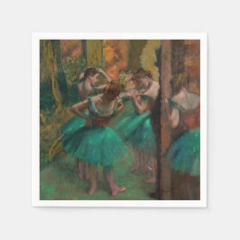 Edgar Degas - Tänzer, Rosa und Grün Serviette