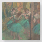 Edgar Degas - Tänzer, Rosa und Grün Steinuntersetzer (Vorderseite)