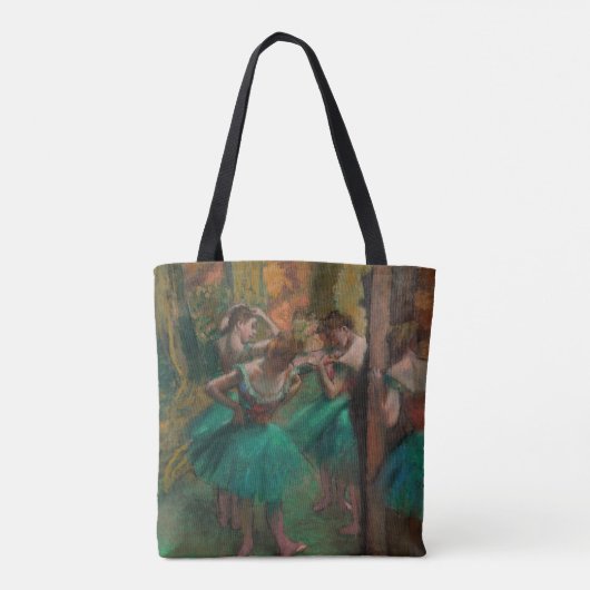 Edgar Degas - Tänzer, Rosa und Grün Tasche (Rückseite)