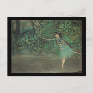 Edgar Degas Tänzerin auf der Bühne Postkarte