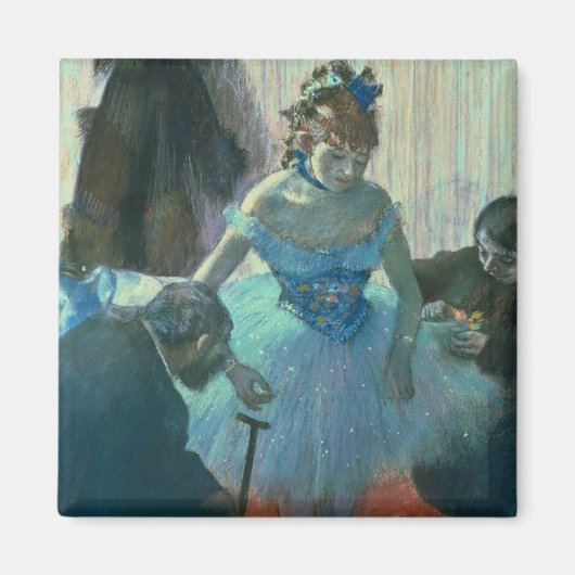 Edgar Degas | Tänzerin in ihrem Ankleideraum Magnet (Vorne)