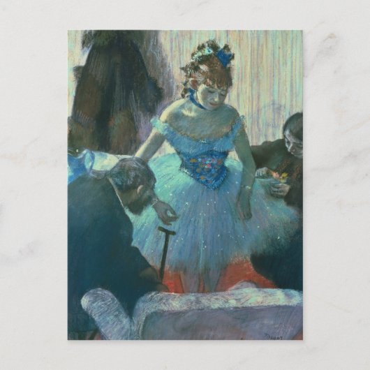Edgar Degas | Tänzerin in ihrem Ankleideraum Postkarte (Vorderseite)
