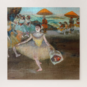 Edgar Degas - Tänzerin mit Blumenstrauß, verbeugt Puzzle