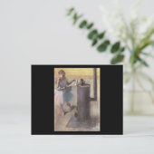 Edgar Degas Tänzerin ruhend Postkarte (Stehend Vorderseite)