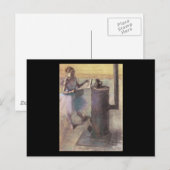 Edgar Degas Tänzerin ruhend Postkarte (Vorne/Hinten)