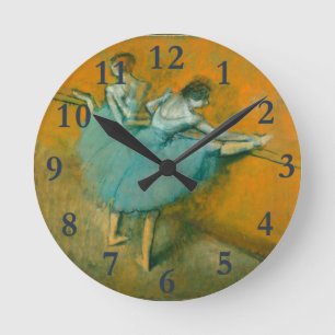 Edgar Degas Tänzerinnen an der Stange Druck: Balle Runde Wanduhr