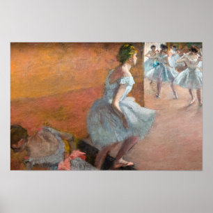 Edgar Degas - Tänzerinnen auf einer Treppe Poster