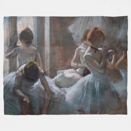 Edgar Degas - Tänzerinnen Fleecedecke (Vorderseite (Horizontal))